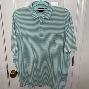 Polo Ralph Lauren shirt green white orange